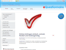 Tablet Screenshot of equestionnaire.de
